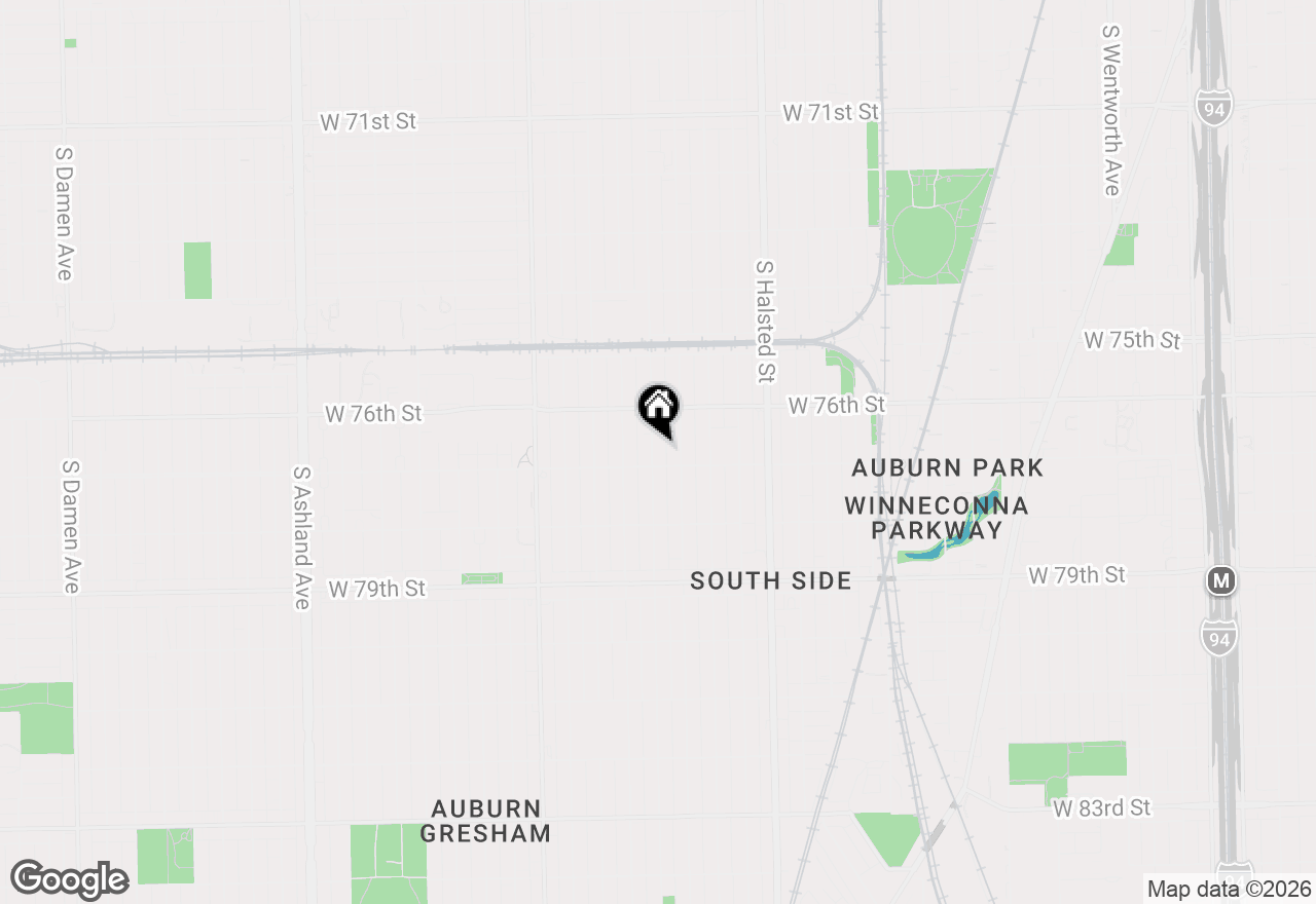 Map of 7645 S Morgan Street #2, Chicago, IL 60620