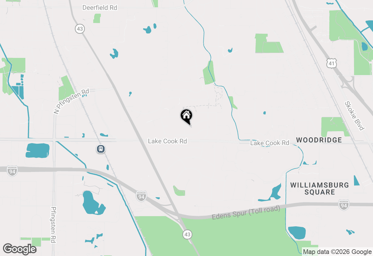 Map of 75 Eastwood Drive, Deerfield, IL 60015