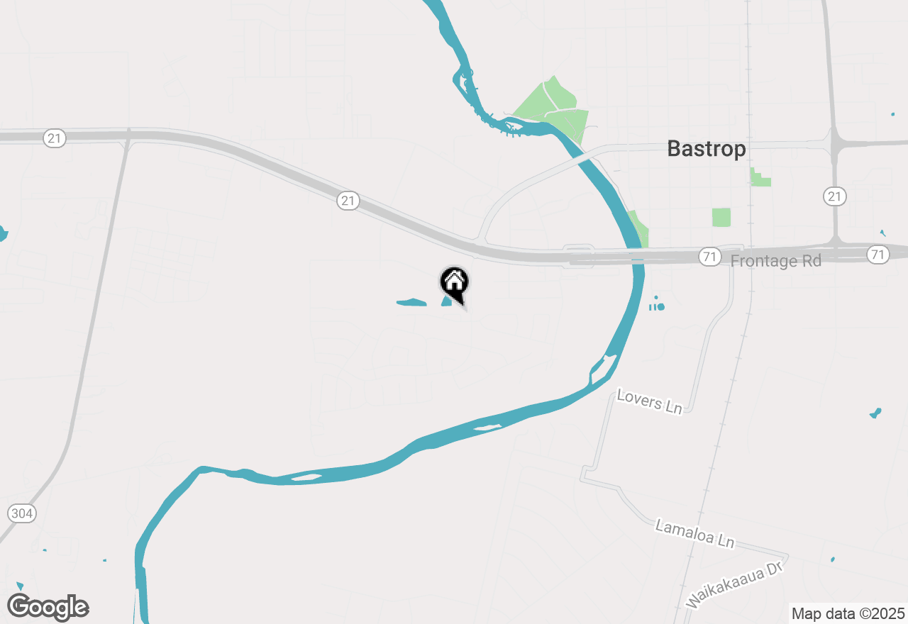 Map of 121 Calm Water Loop, Bastrop, TX 78602