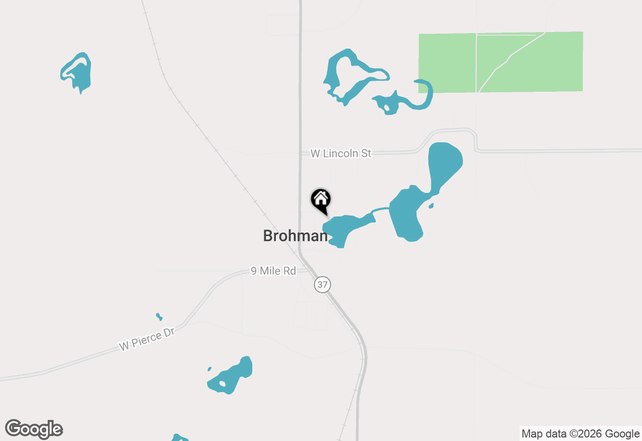 Map of 7364 Central Avenue, Brohman, MI 49312