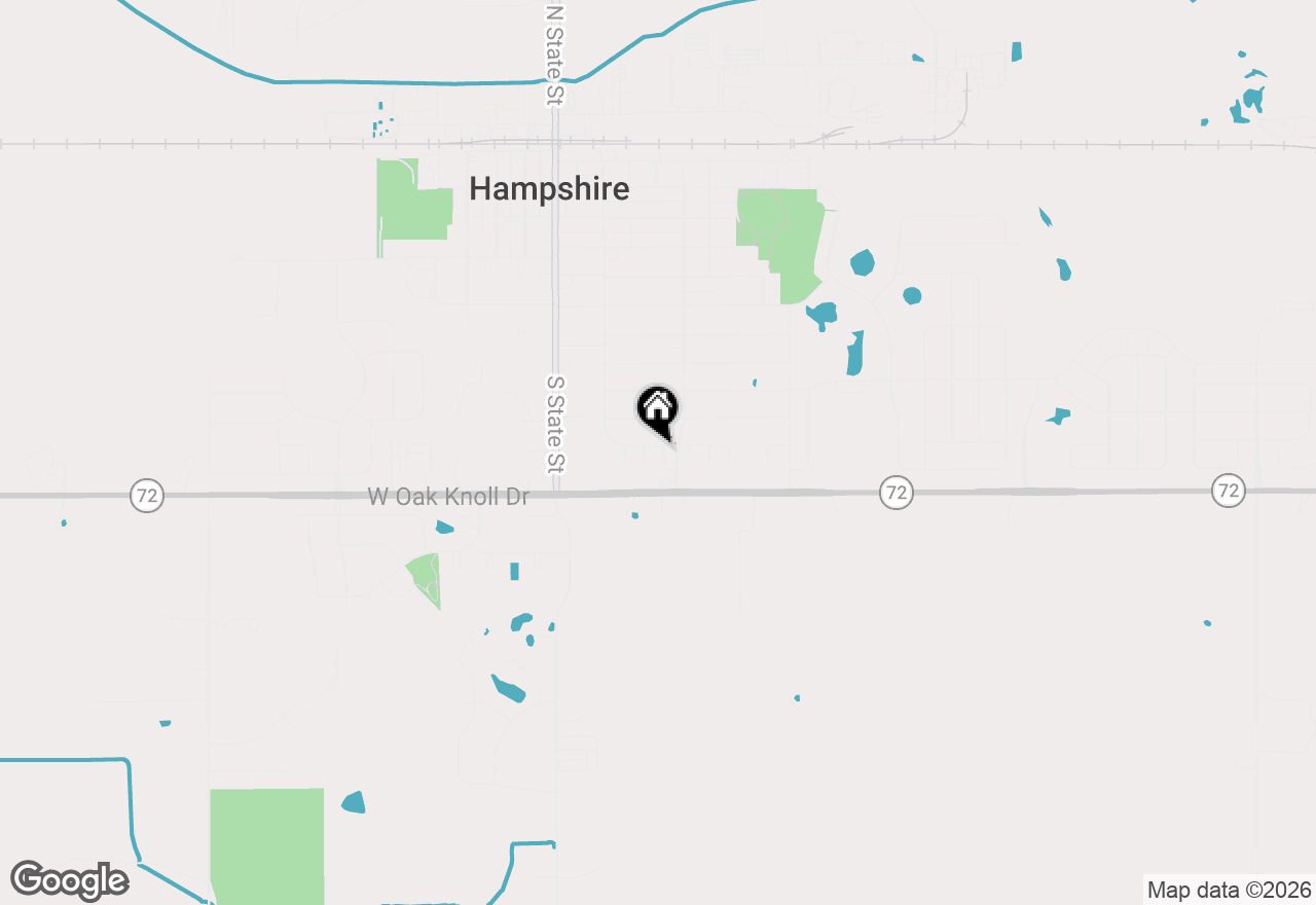 Map of 814 Bruce Robert Lane, Hampshire, IL 60140
