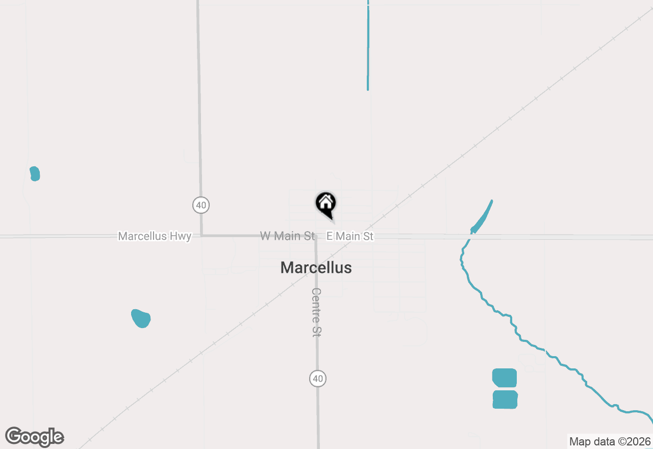 Map of 138 E Read Street, Marcellus, MI 49067