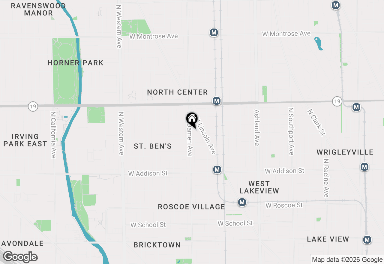 Map of 3821 N Damen Avenue #2, Chicago, IL 60618