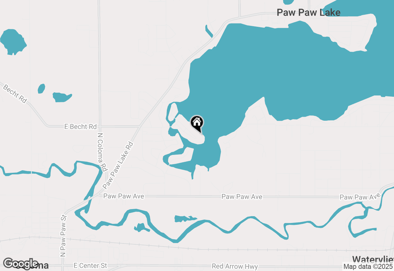 Map of 7105 N Maple Drive, Coloma, MI 49038