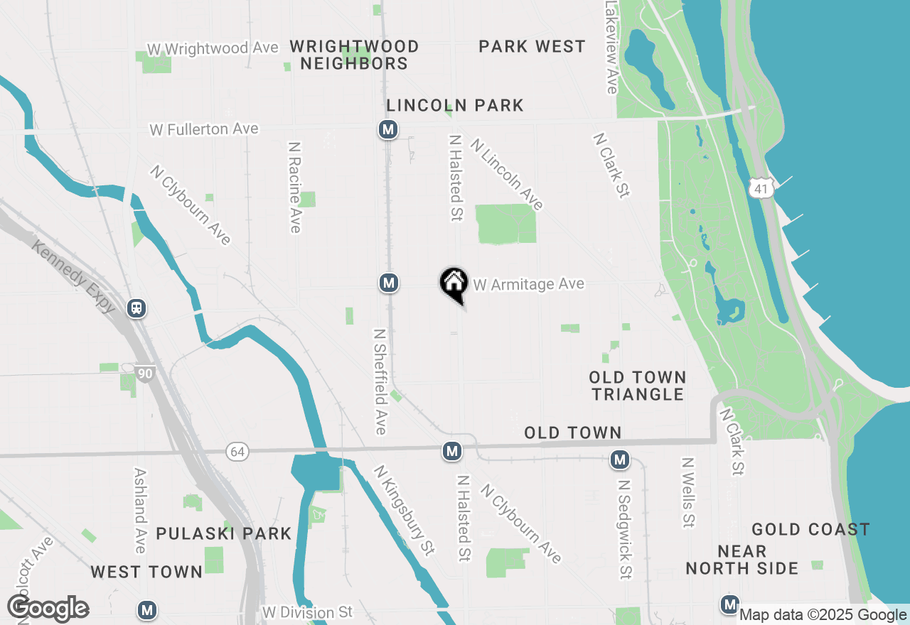 Map of 1930 N Halsted Street #2, Chicago, IL 60614