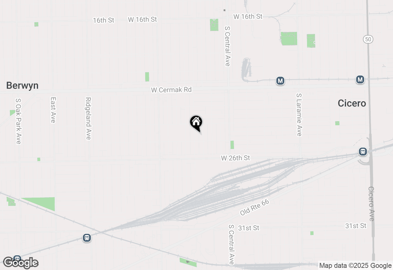 Map of 2433 S 58th Avenue, Cicero, IL 60804