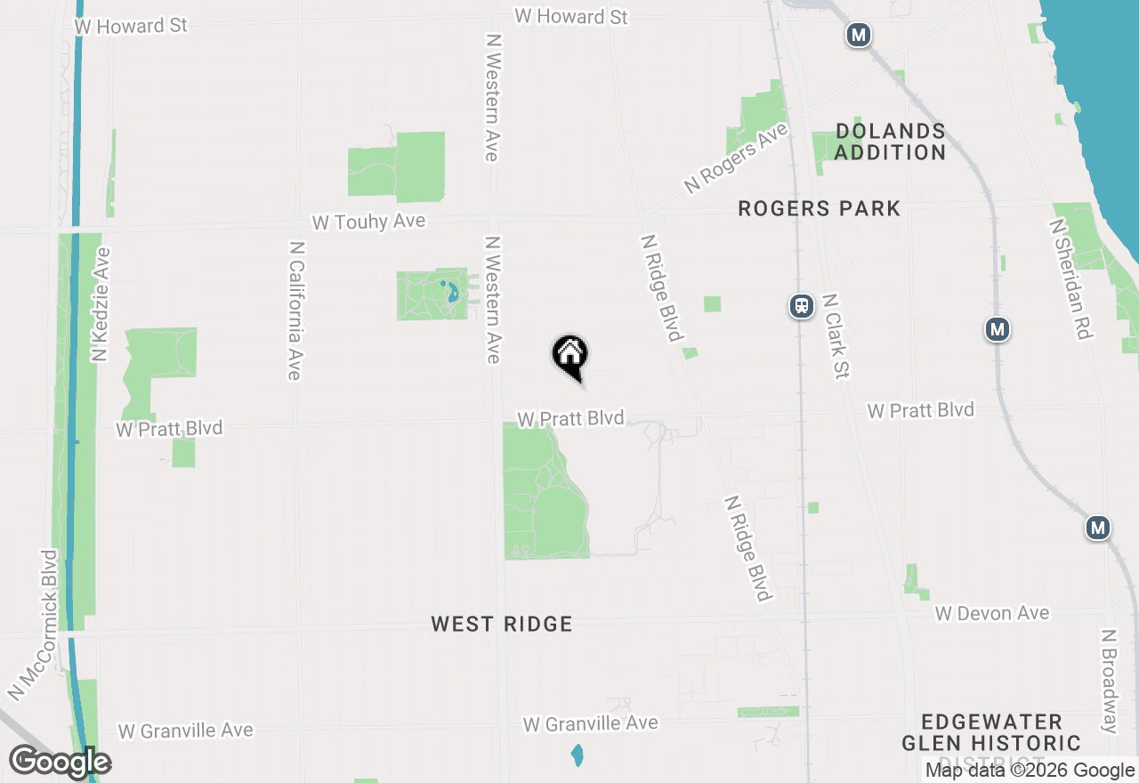 Map of 2217 W Farwell Avenue #4B, Chicago, IL 60645