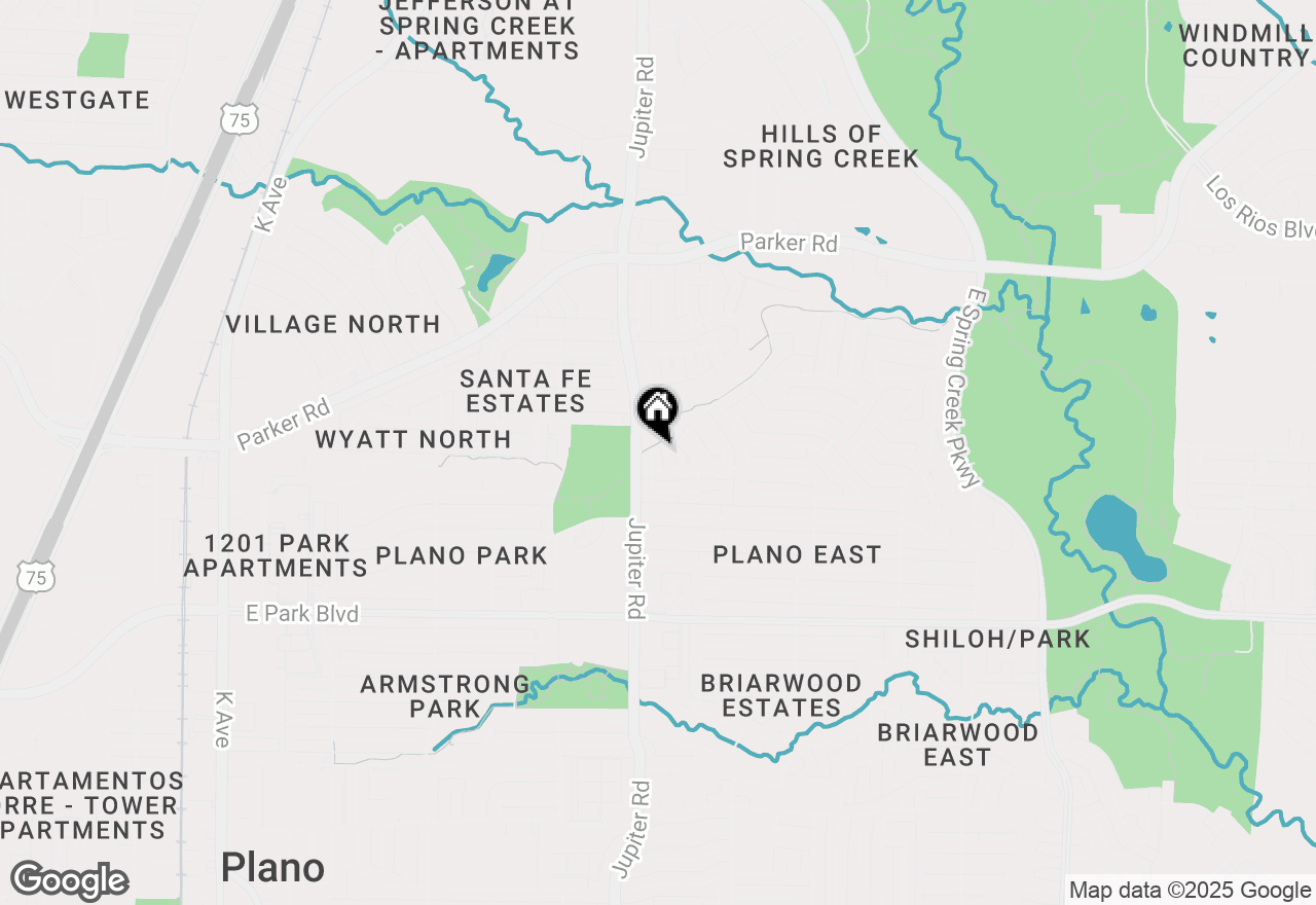 Map of 2408 Oak Grove Drive, Plano, TX 75074