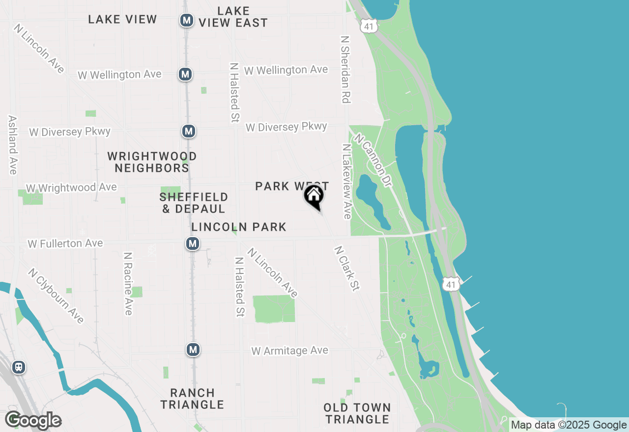 Map of 516 W Arlington Place #301, Chicago, IL 60614