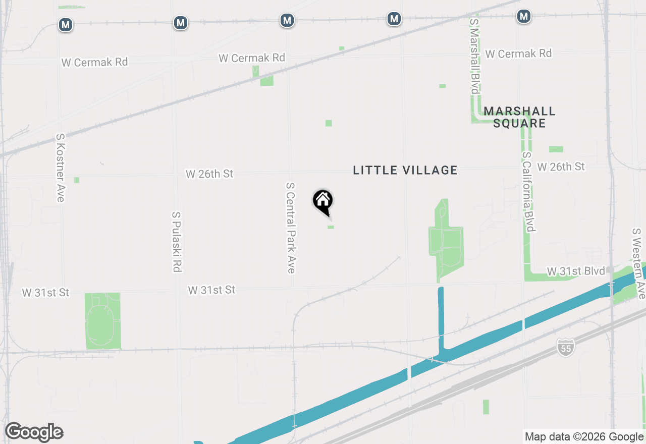 Map of 2747 S Saint Louis Avenue, Chicago, IL 60623