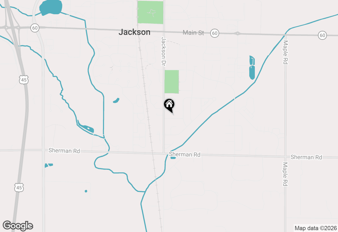 Map of N162W20330 Butternut Ln, Jackson, WI 53037