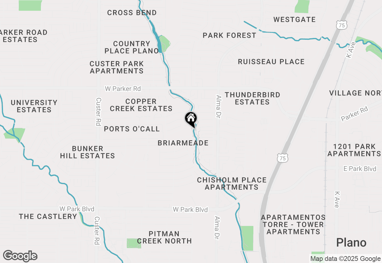 Map of 1400 Hampton Lane, Plano, TX 75075
