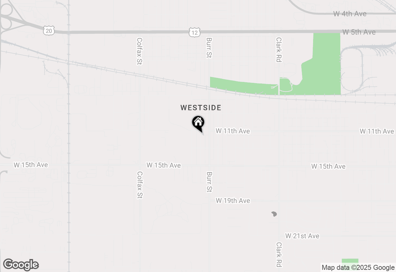 Map of 1124 Clinton Street, Gary, IN 46406