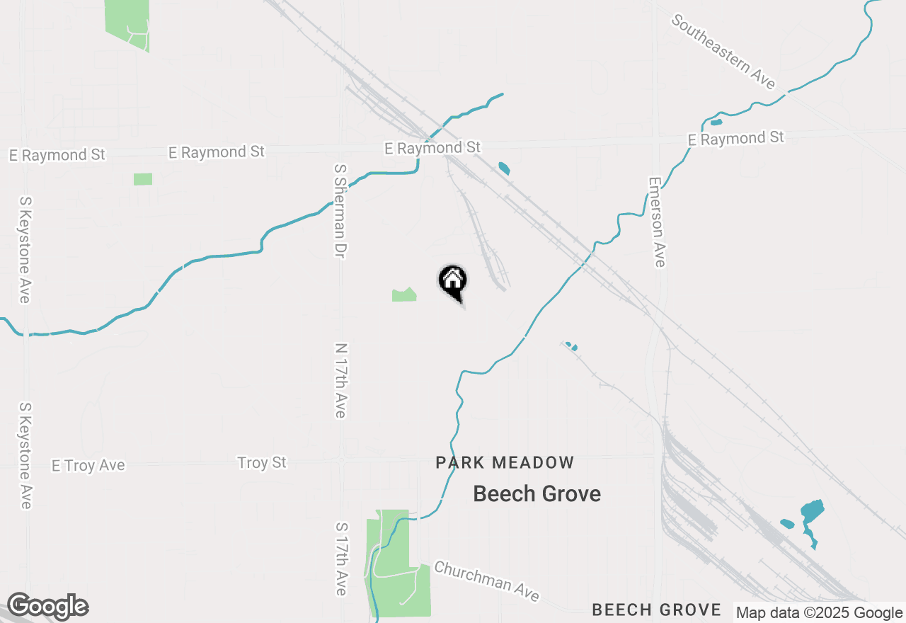 Map of 438 N 11th Avenue, Beech Grove, IN 46107