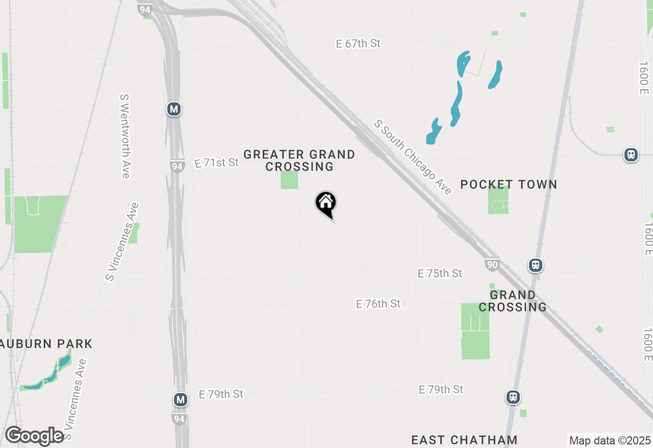 Map of 7312 S Eberhart Avenue, Chicago, IL 60619