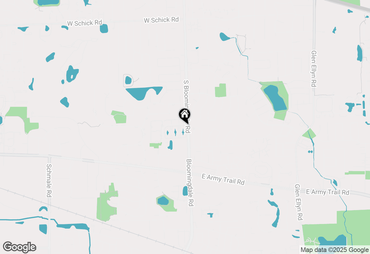 Map of 185 N Waters Edge Drive #201, Glendale Heights, IL 60139