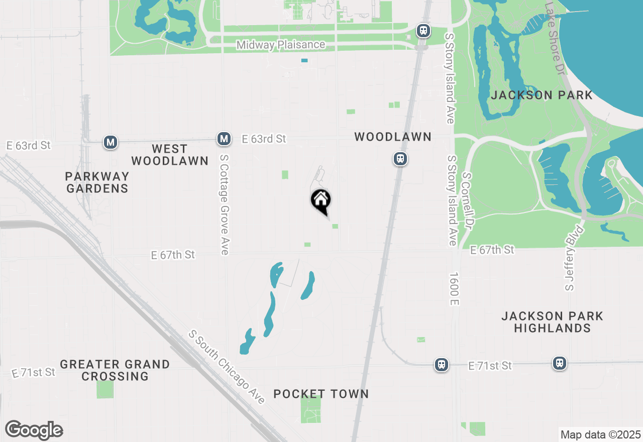 Map of 6556 S Minerva Avenue #1N, Chicago, IL 60637