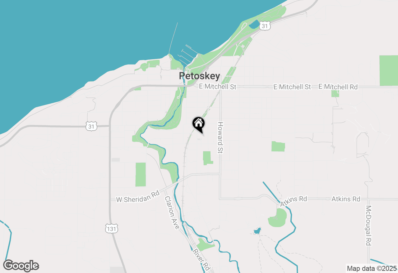 Map of 909 Emmet Street, Petoskey, MI 49770