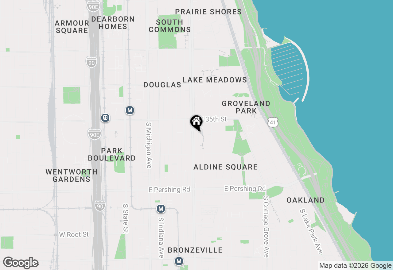 Map of 3555 S King Drive #1N, Chicago, IL 60653
