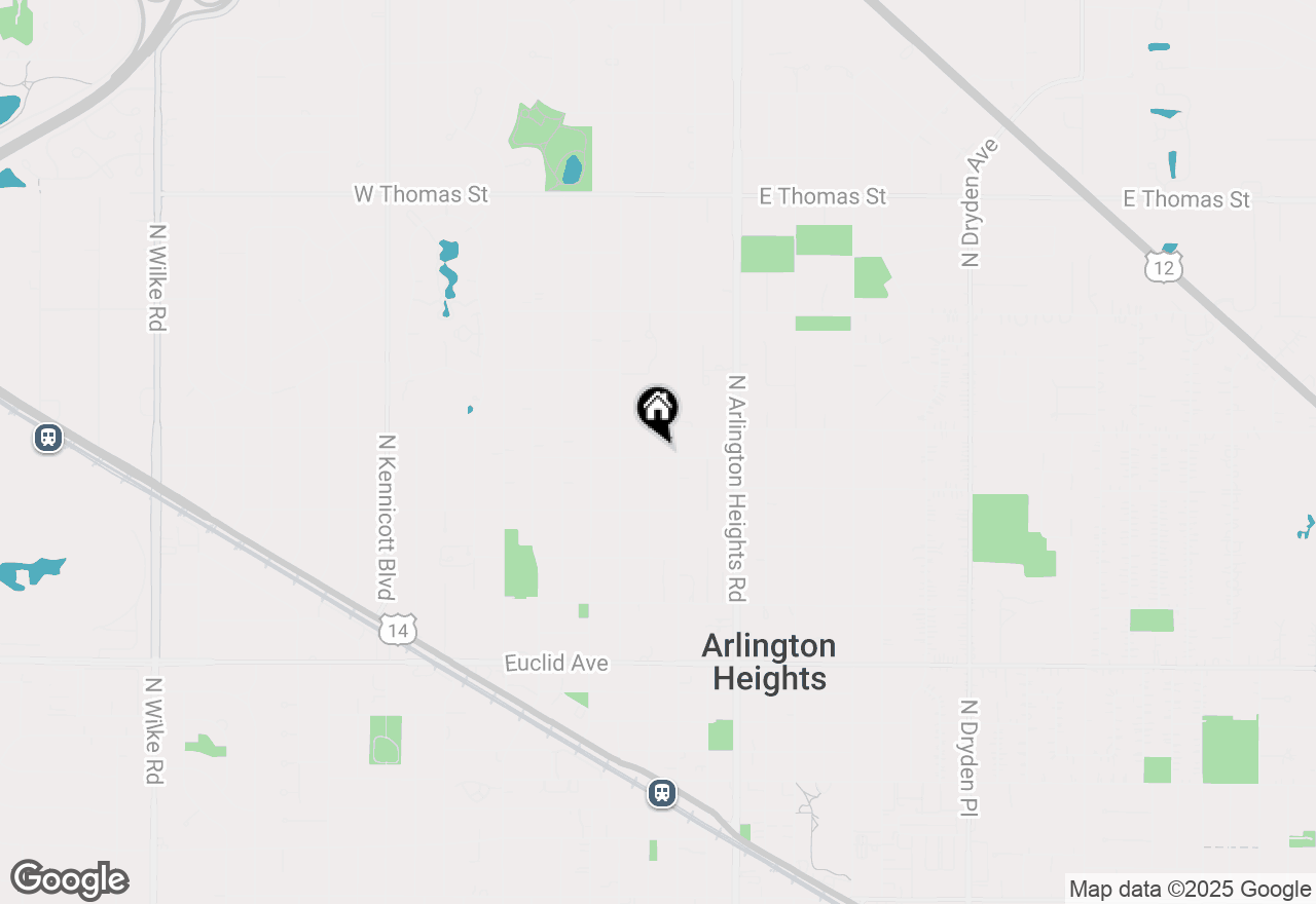 Map of 1001 N Vail Avenue, Arlington Heights, IL 60004