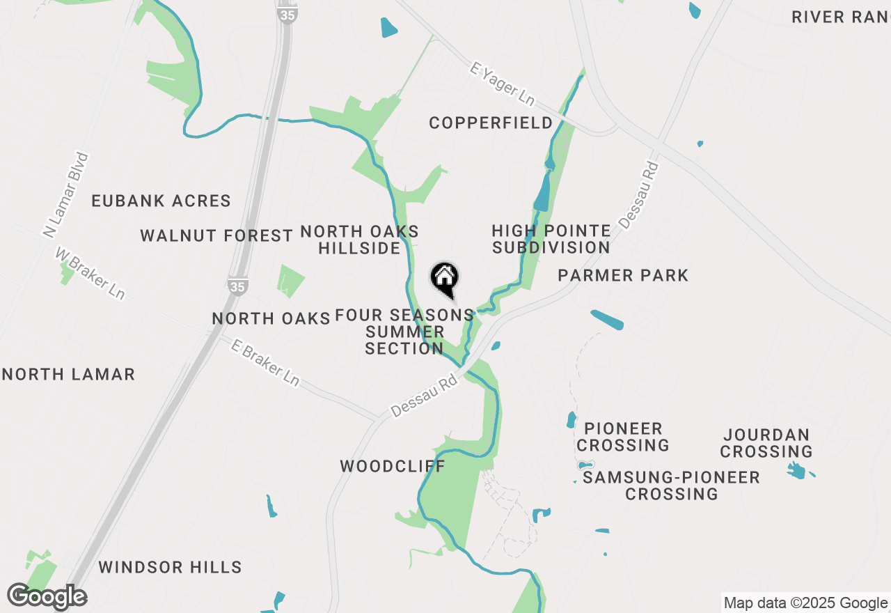 Map of 1318 Deupree Drive, Austin, TX 78753