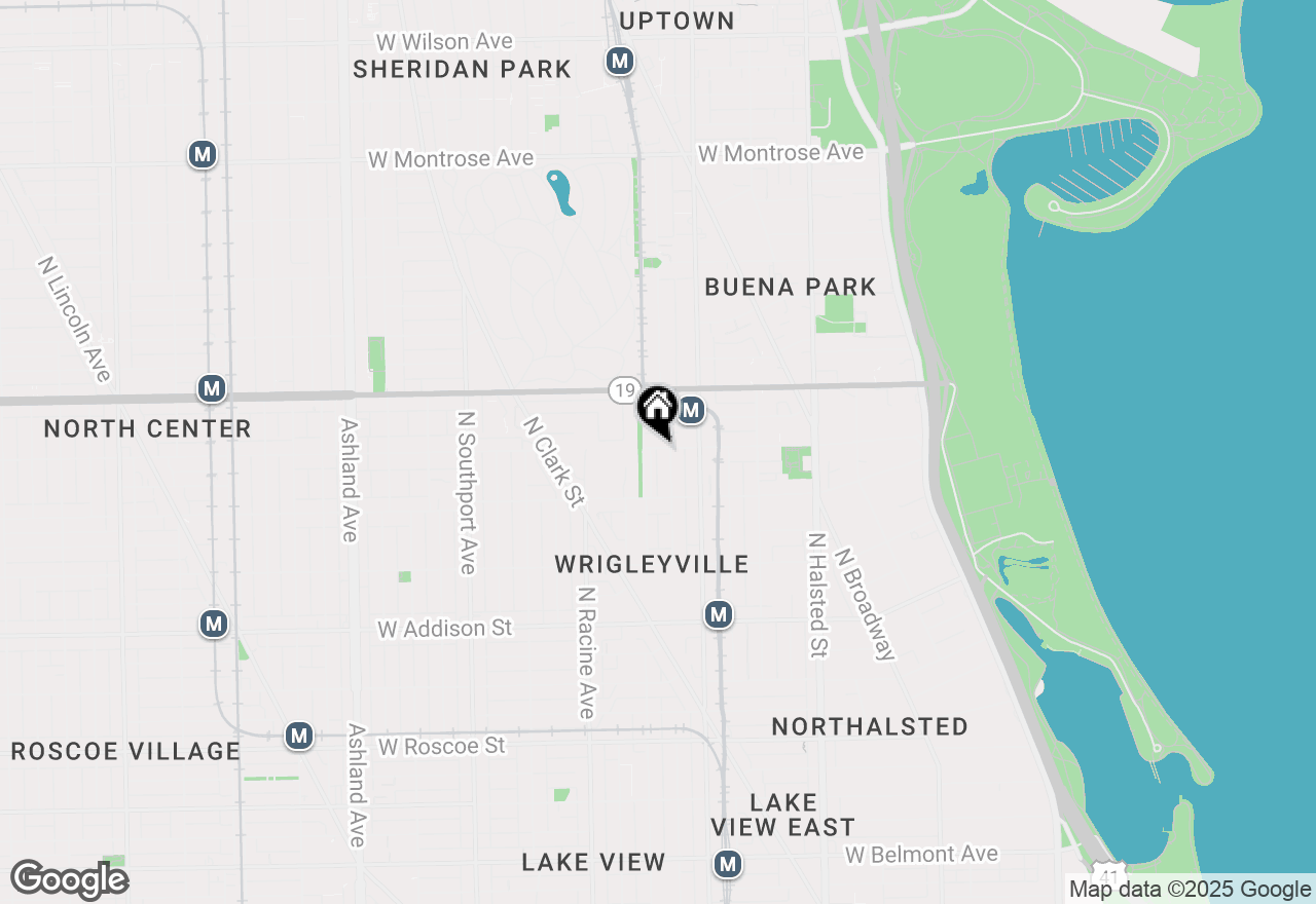 Map of 1041 W Byron Street #2, Chicago, IL 60613