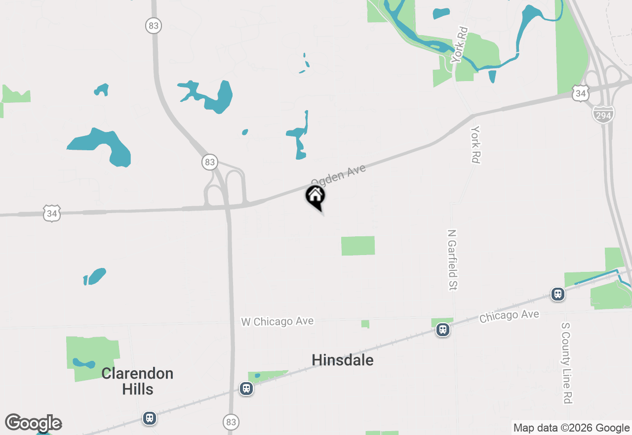 Map of 433 N Monroe Street, Hinsdale, IL 60521