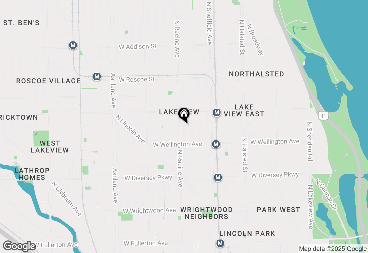 Map of 1140 W Barry Avenue #1, Chicago, IL 60657