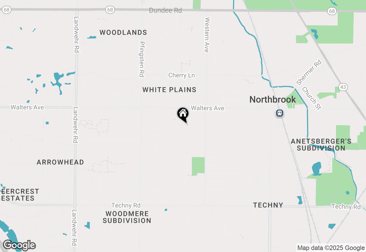 Map of 2520 Oak Avenue, Northbrook, IL 60062