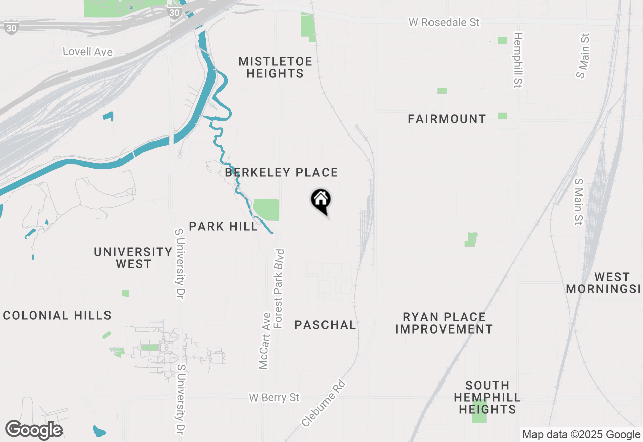Map of 2026 Glenco Terrace, Fort Worth, TX 76110