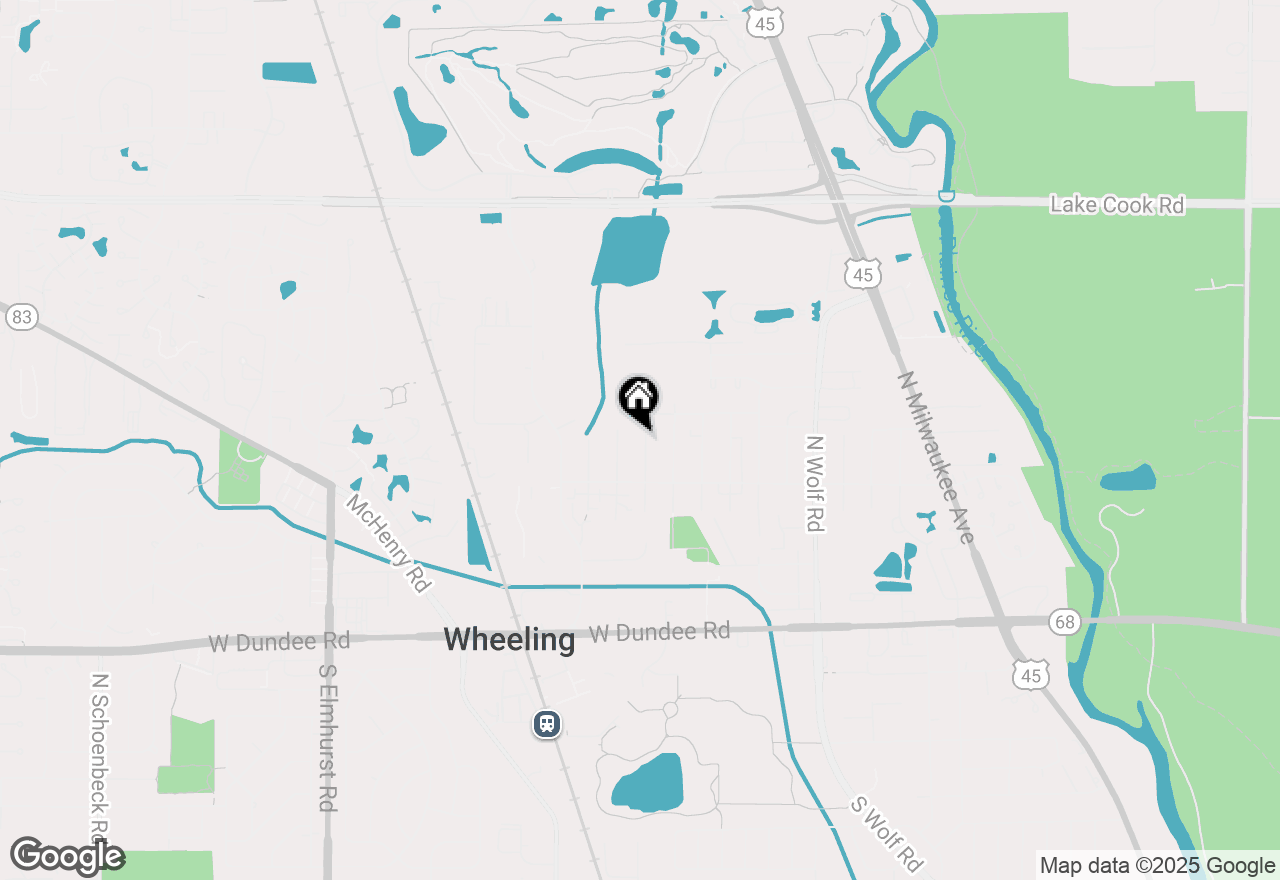 Map of 318 10th Street, Wheeling, IL 60090