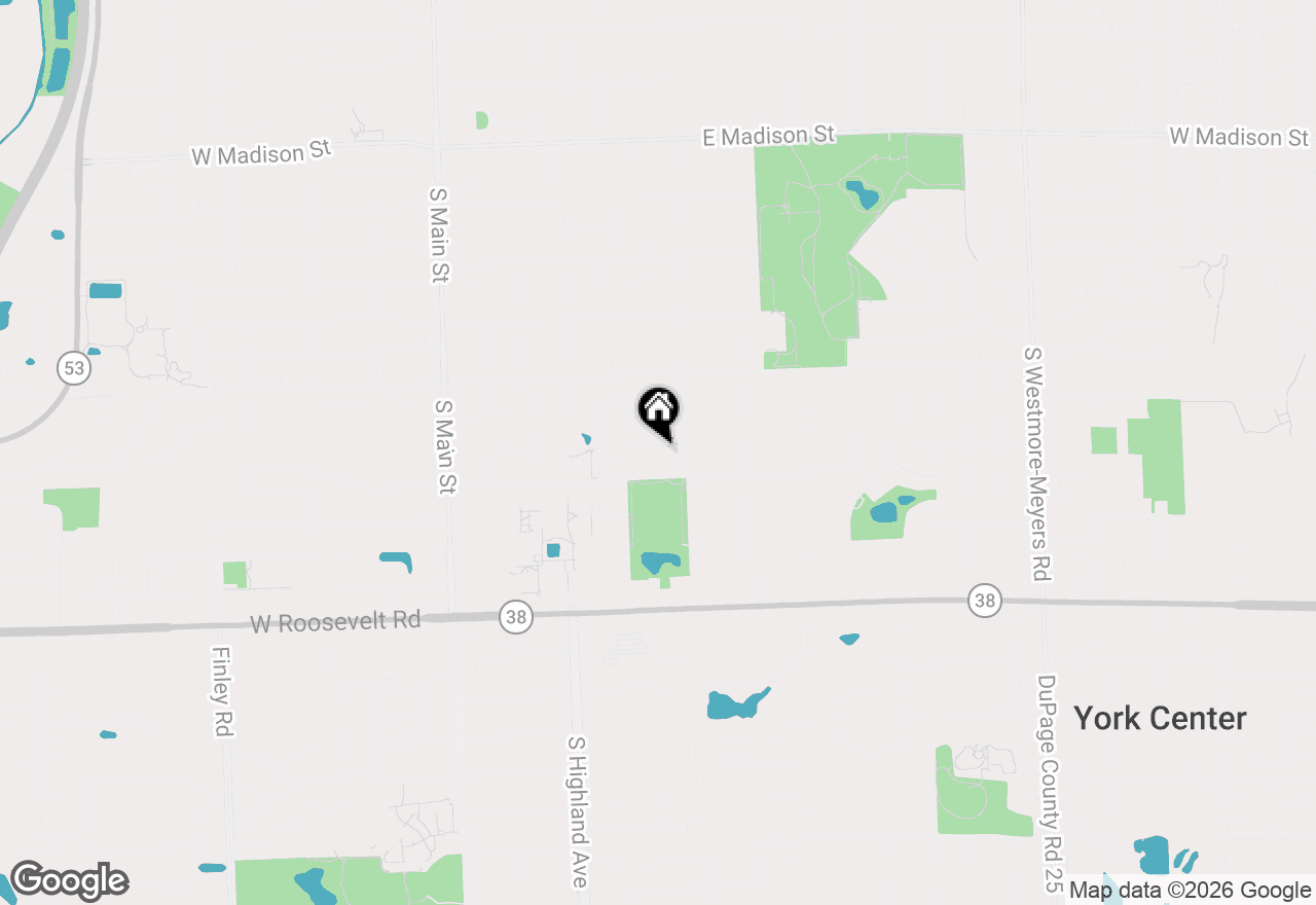 Map of 309 Norton Street, Lombard, IL 60148