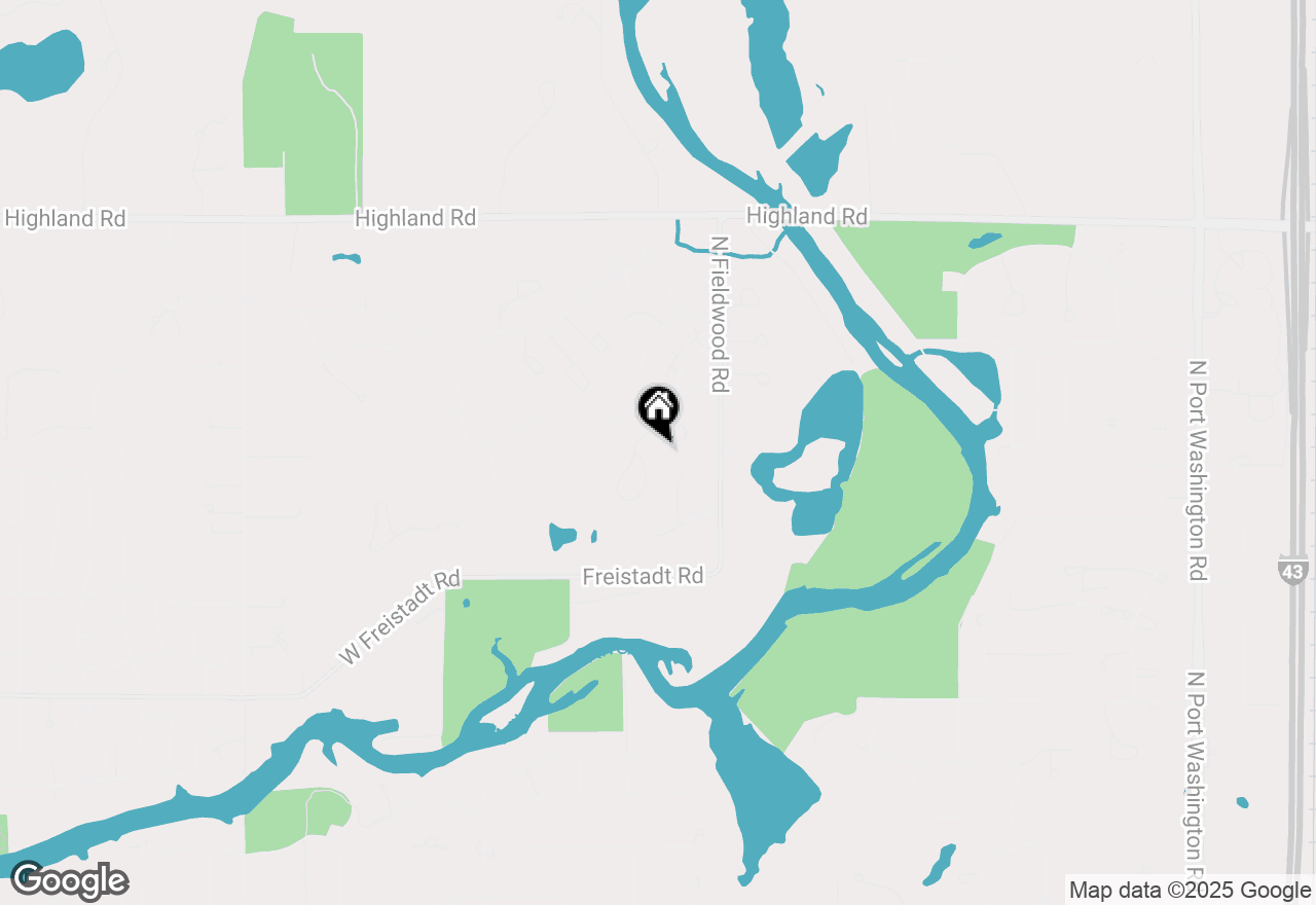 Map of 12409 N Golf Dr, Mequon, WI 53092