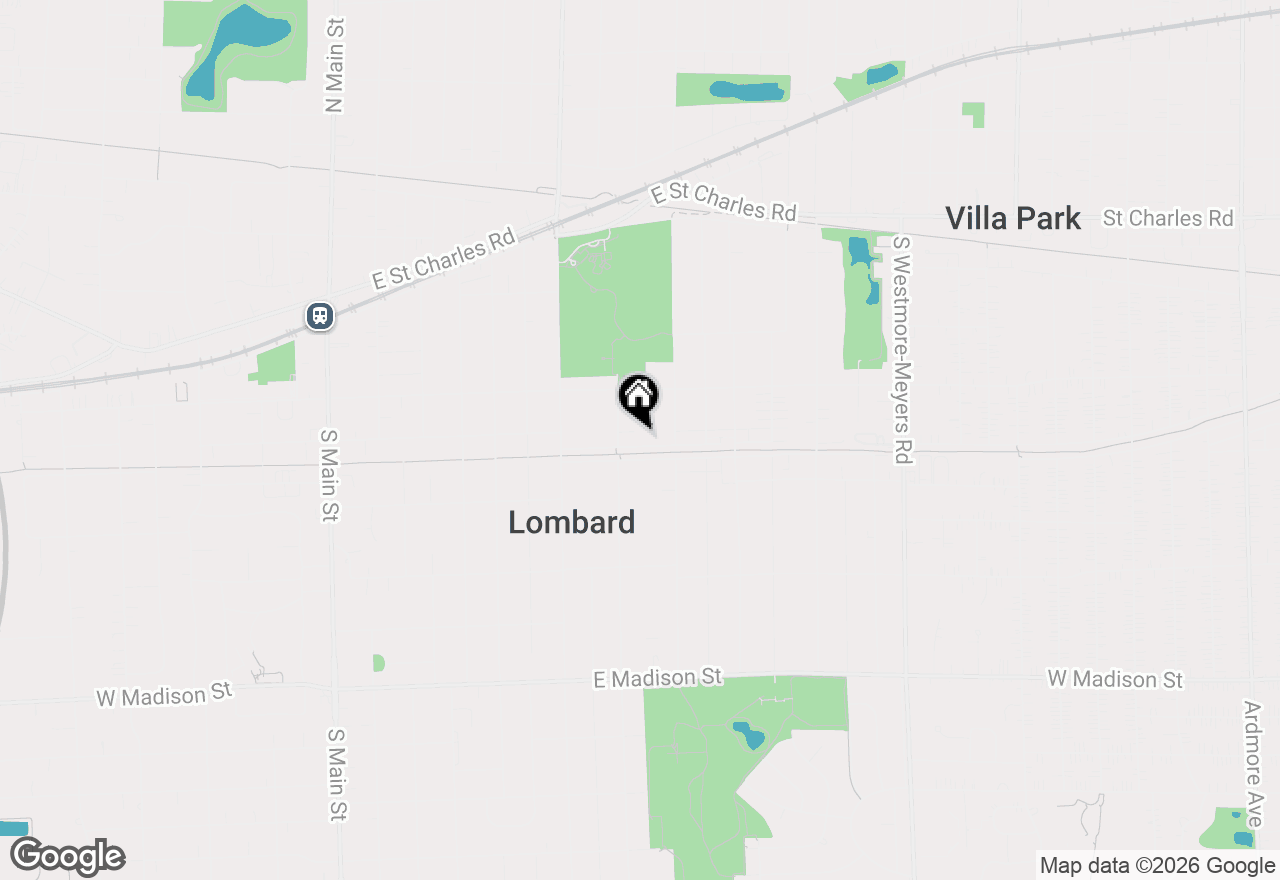 Map of 518 E North Broadway Street, Lombard, IL 60148