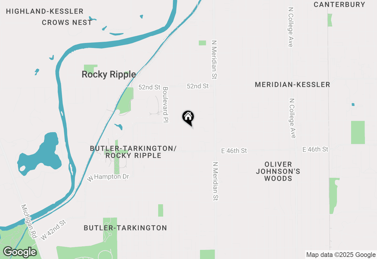 Map of 4728 N Kenwood Avenue, Indianapolis, IN 46208