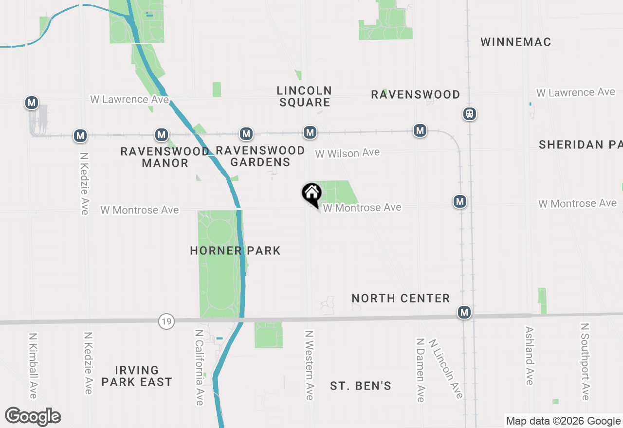 Map of 4351 N Western Avenue #2RE, Chicago, IL 60618