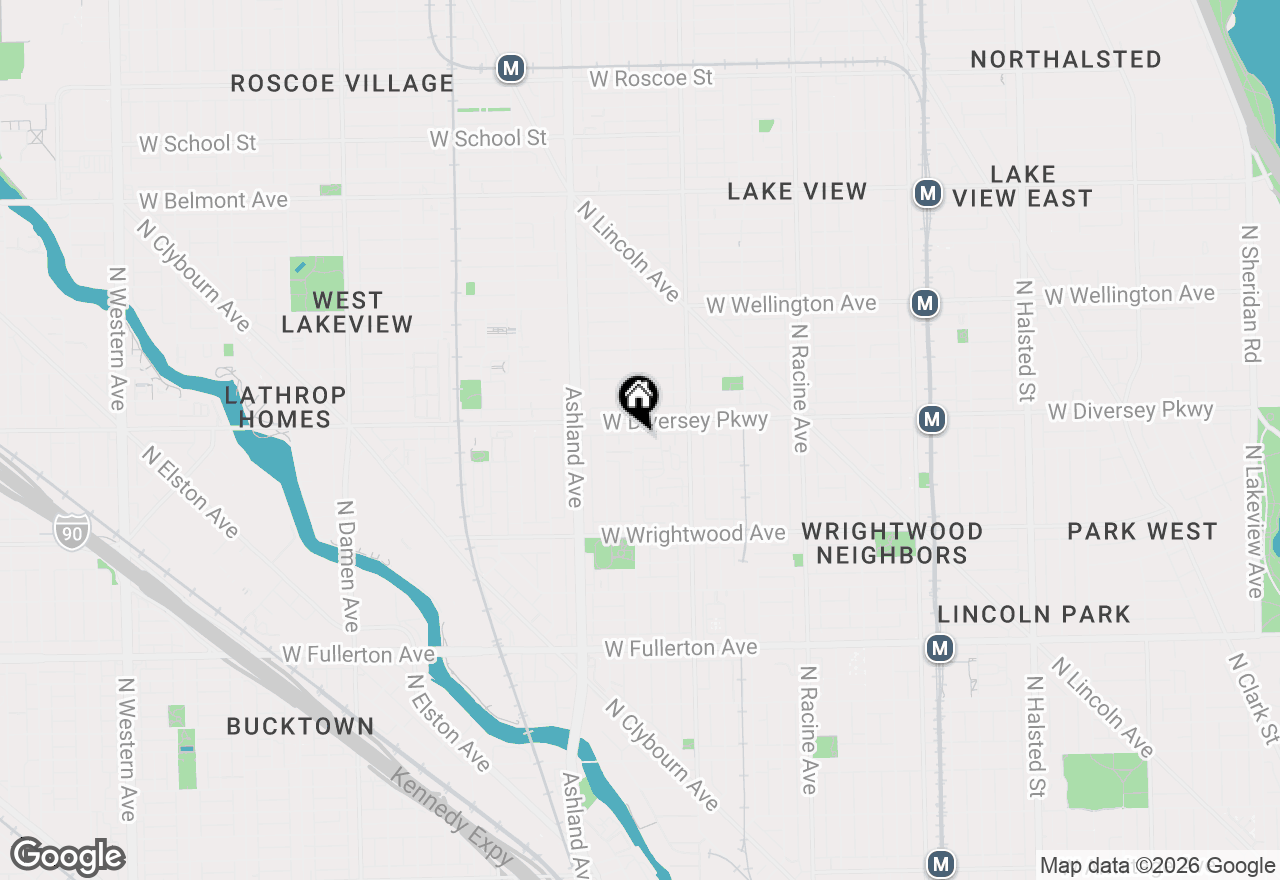 Map of (Address confidential), Chicago, Illinois 60614