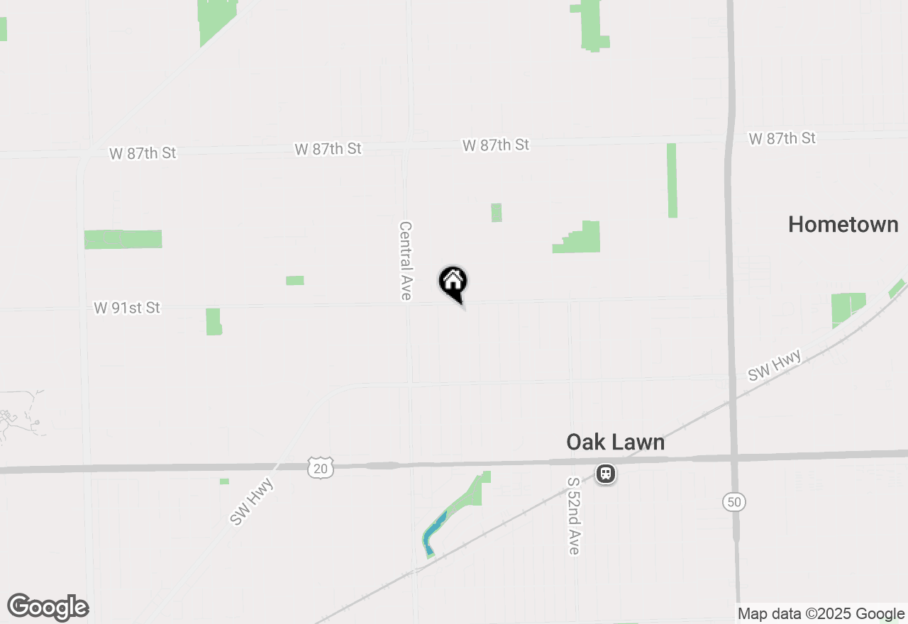 Map of 9111 S 55th Avenue, Oak Lawn, IL 60453