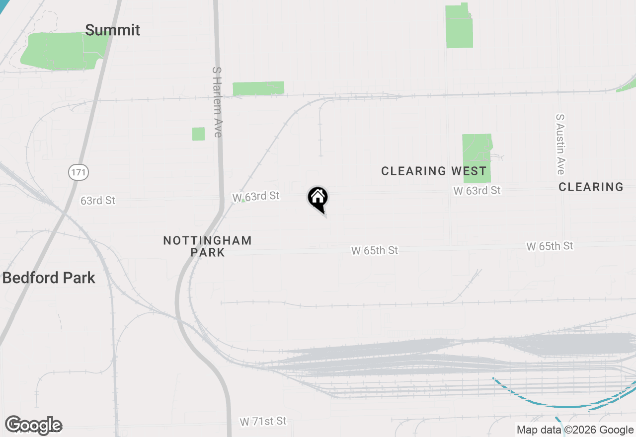 Map of 6840 W 64th Street, Chicago, IL 60638