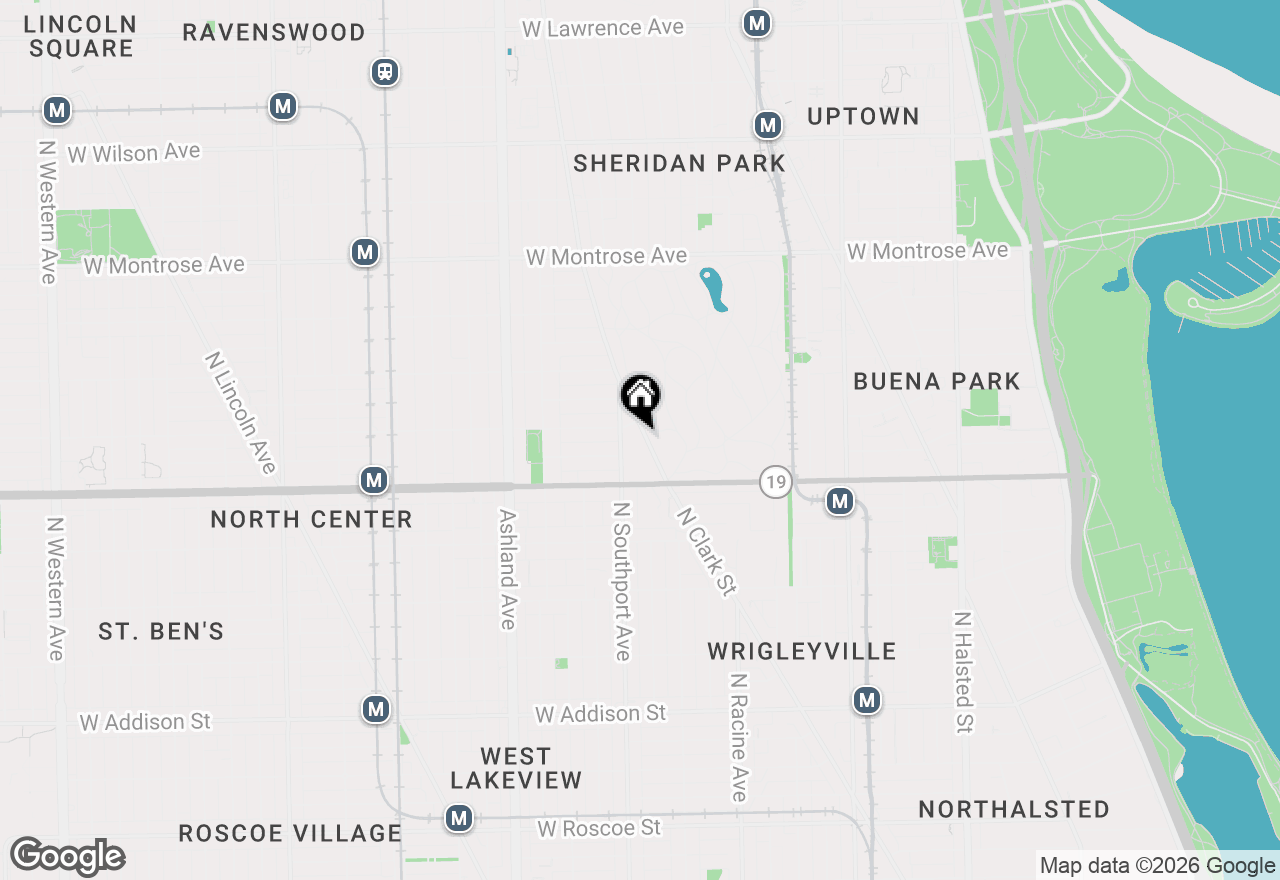 Map of 4048 N Clark Street #D, Chicago, IL 60613