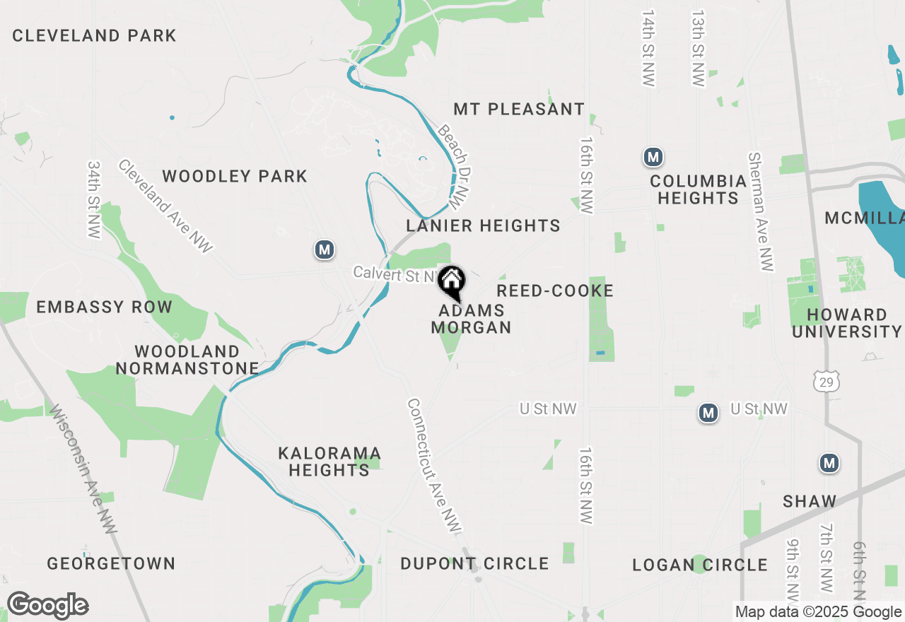 Map of 1843 Mintwood Place Nw #204, Washington, DC 20009