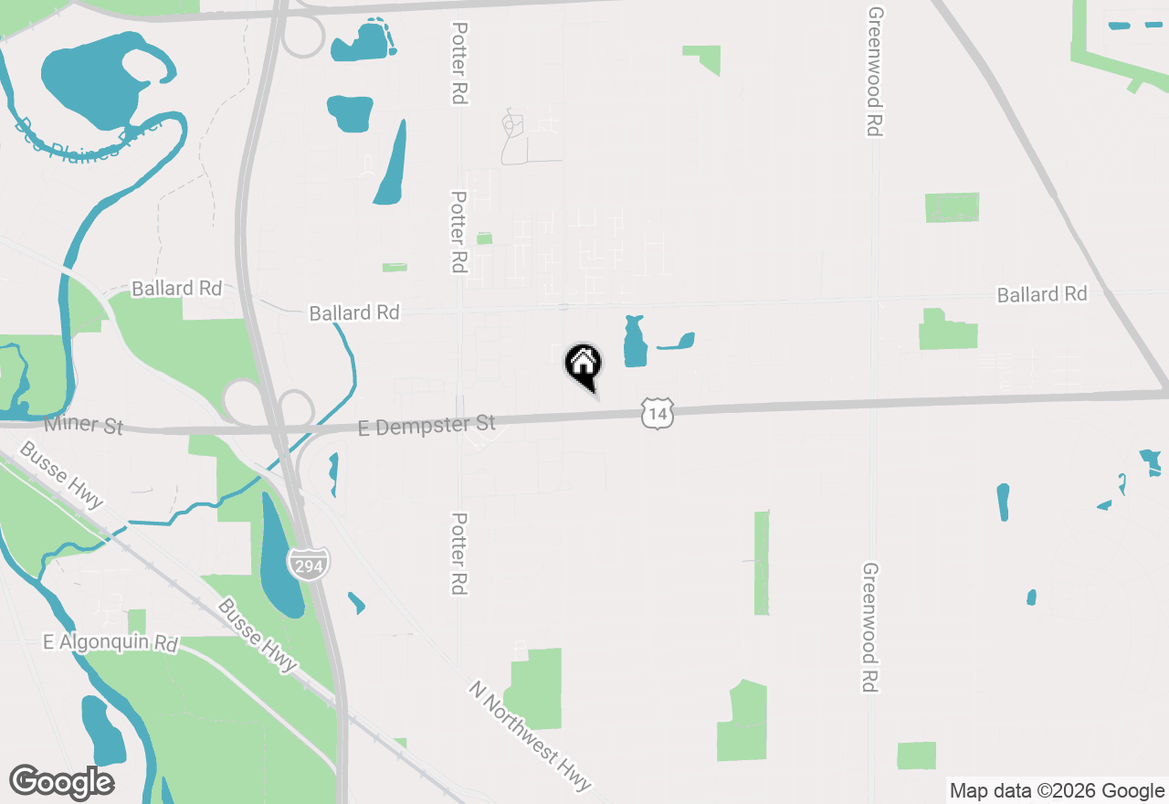 Map of 8810 Robin Drive #D, Des Plaines, IL 60016