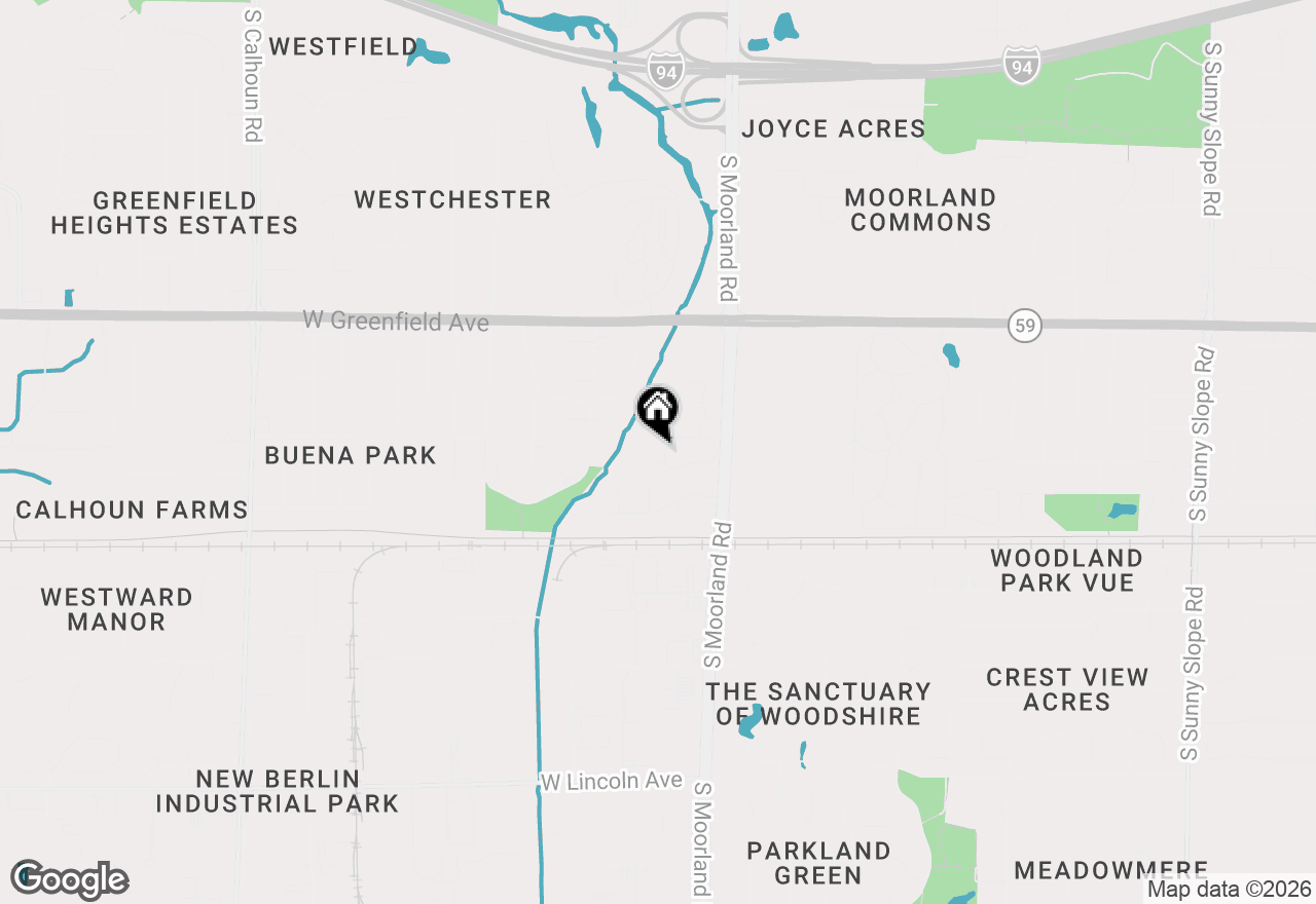 Map of 15634 W Brook Dr, New Berlin, WI 53151