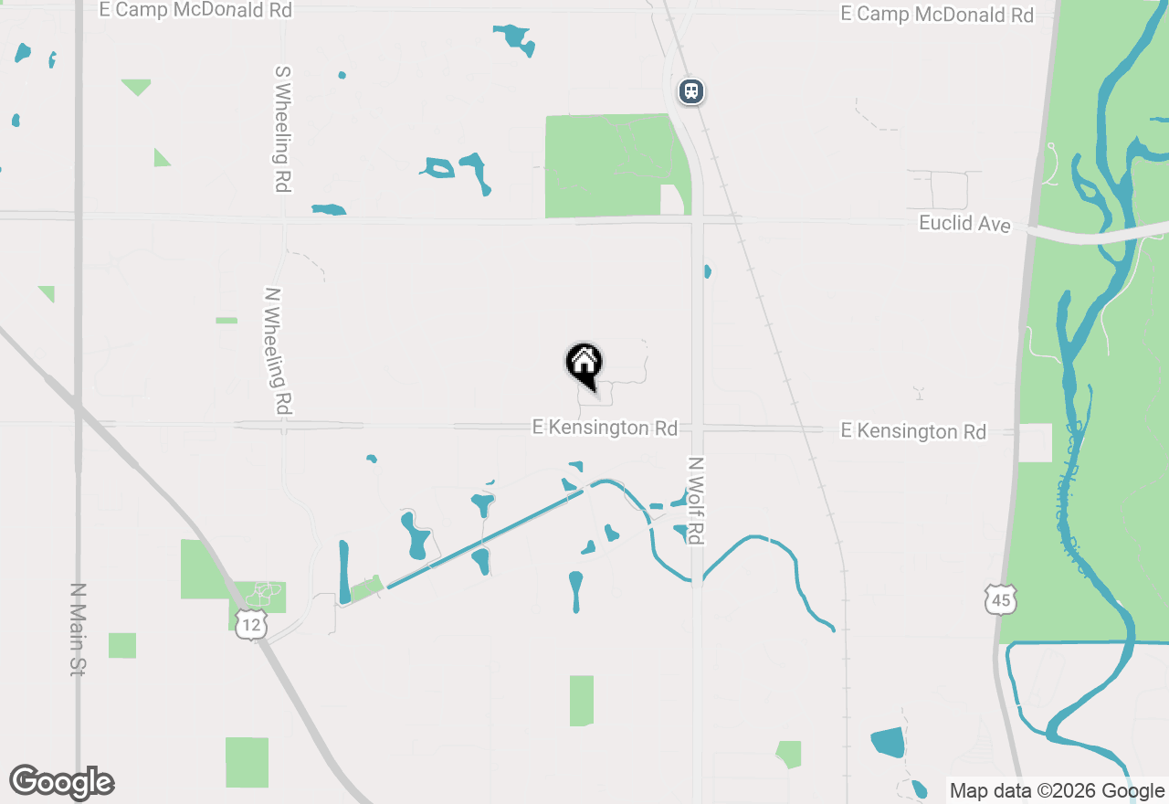Map of 1400-1500 E Kensington Road, Mount Prospect, IL 60056
