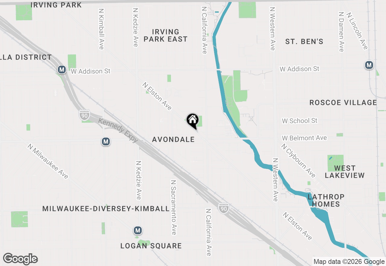 Map of 3215 N Francisco Avenue #3S, Chicago, IL 60618