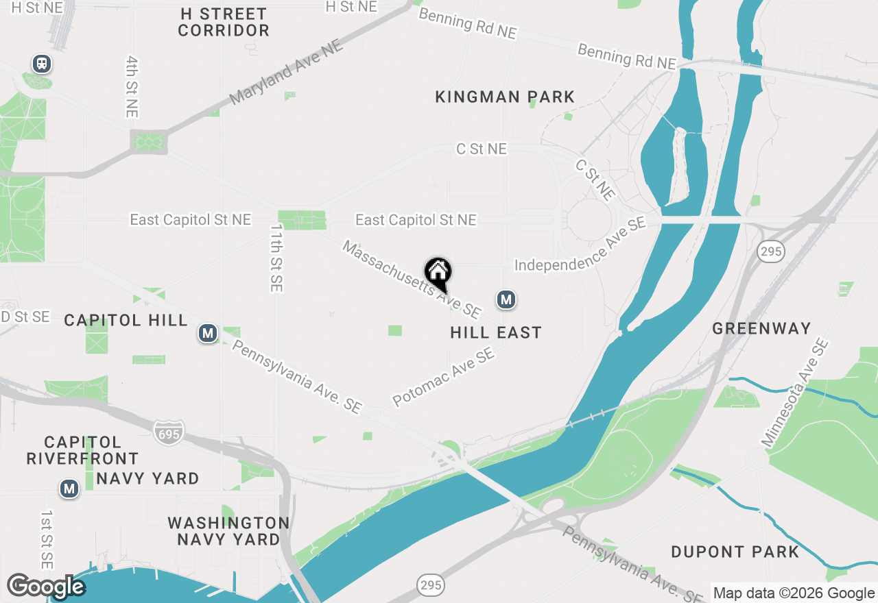 Map of 1627 Massachusetts Avenue Se #302, Washington, DC 20003