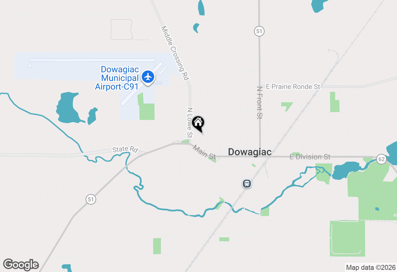 Map of 510 Spruce Street, Dowagiac, MI 49047