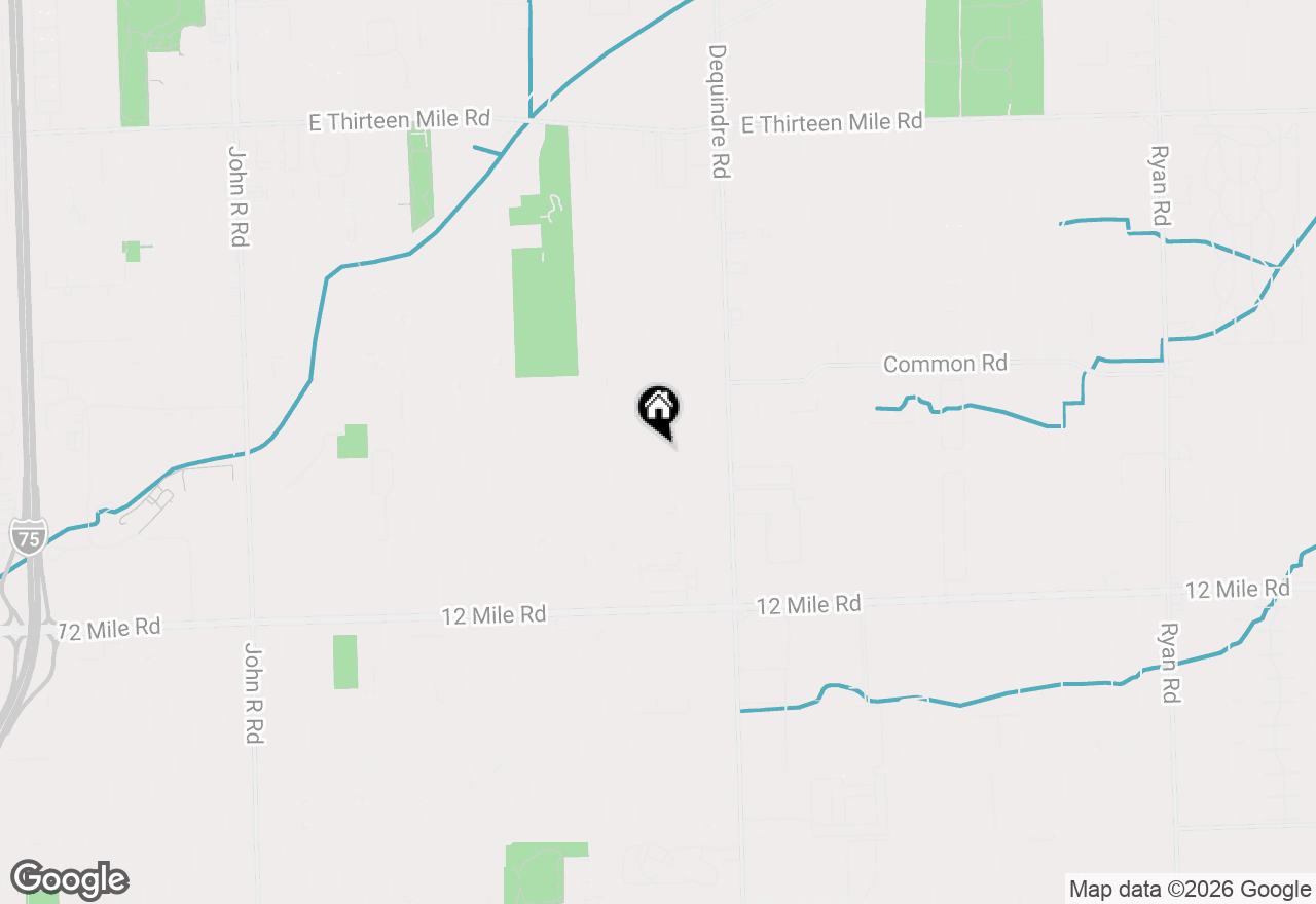 Map of 1603 Beaupre Avenue, Madison Heights, MI 48071