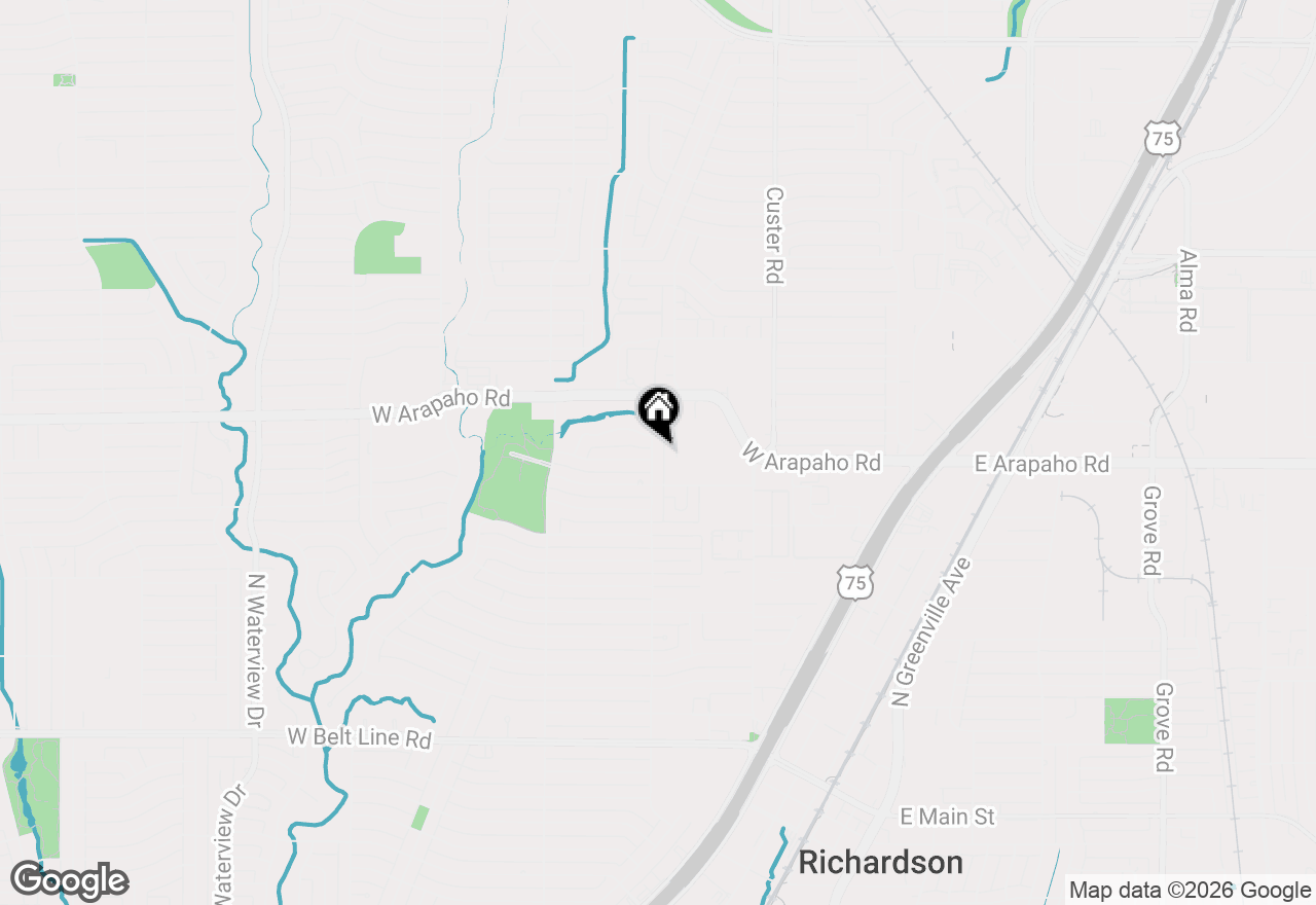 Map of 1002 N Lindale Lane, Richardson, TX 75080