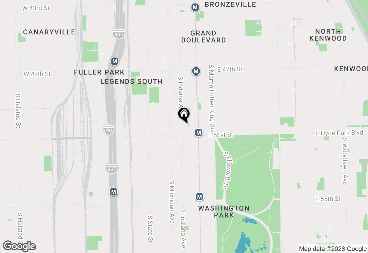 Map of 5027 S Indiana Avenue, Chicago, IL 60615